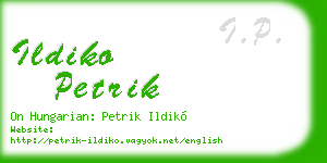 ildiko petrik business card