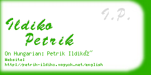 ildiko petrik business card